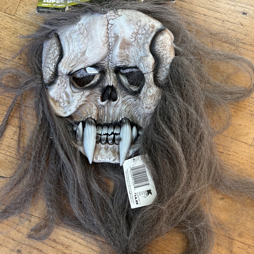 Get ready for OCT 31
Skull Mask with Long Hair